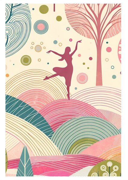 Quadro su tela – Danza nel paesaggio