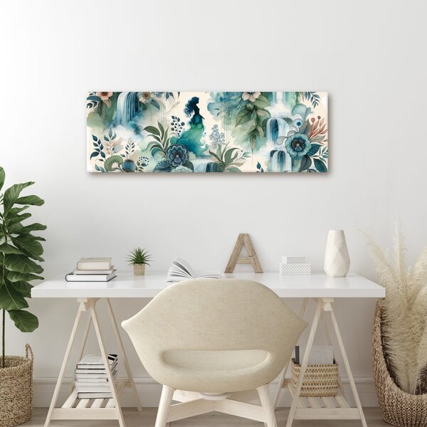 Quadro su tela – Paesaggio fatato con l'acqua