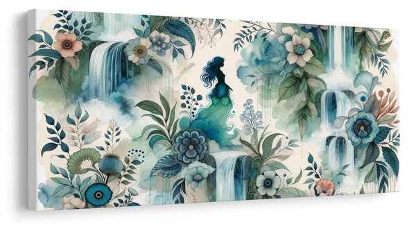 Quadro su tela – Ragazza misteriosa nel bosco