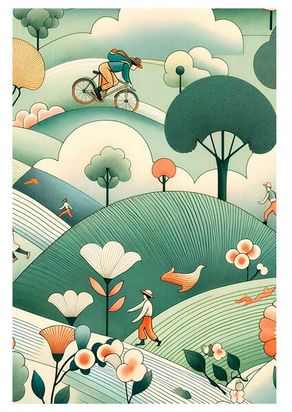 Quadro su tela – Giornata di primavera nella natura
