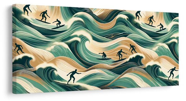 Quadro su tela – Sport sulle onde dell’oceano