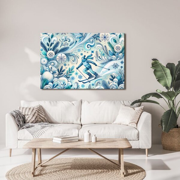 Quadro su tela – Scialpinista invernale