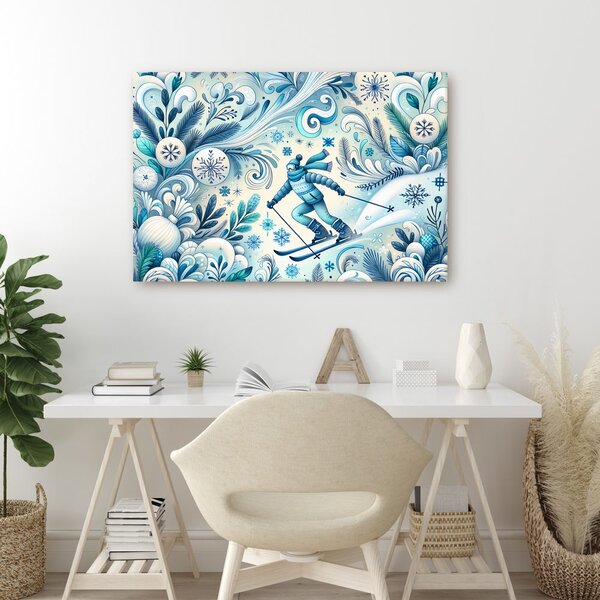 Quadro su tela – Scialpinista invernale