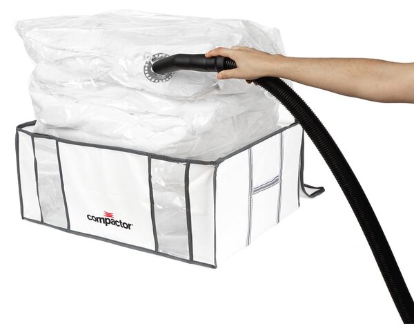 Set di organizer per vestiti sottovuoto/rinforzati in tessuto 2 pz 65x45x27 cm Life – Compactor