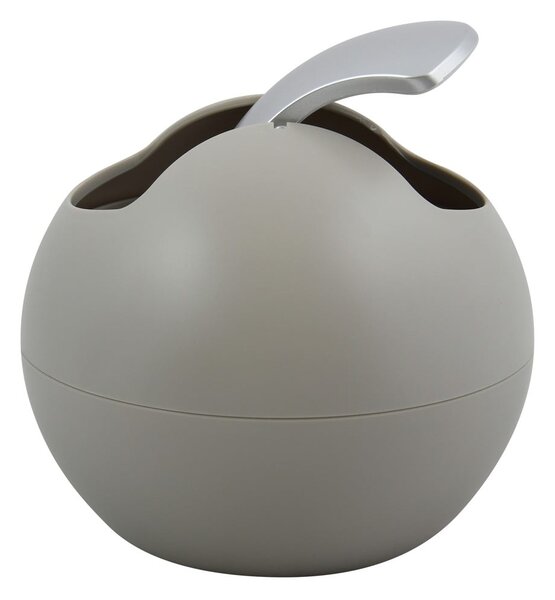 Cestino per la spazzatura grigio tortora in plastica 1 l Bowl Matt – Spirella