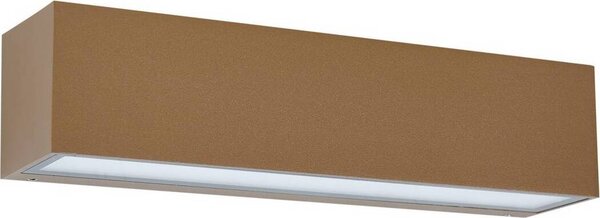 Lucande LED lampada da parete per esterni Lengo, 25 cm, marrone, piuma, 3000K