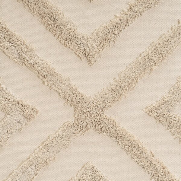 Tappeto in cotone lavabile crema 50x80 cm - Casa Selección