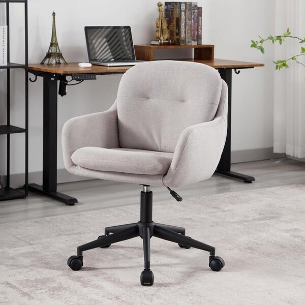 Sedia da ufficio - Sedia per scrivania - Sedia per computer - Sedia da lavoro - Sedia girevole - Altezza regolabile 47-55 cm