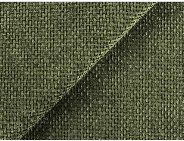 Divano angolare verde allungabile/con contenitore (con penisola a sinistra/con chaise lounge) con rivestimento in ciniglia Mele – Makamii