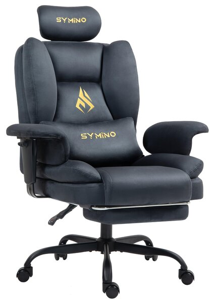 Sedia da ufficio - Sedia ergonomica per ufficio - Sedia per lavoro da casa - Grigia