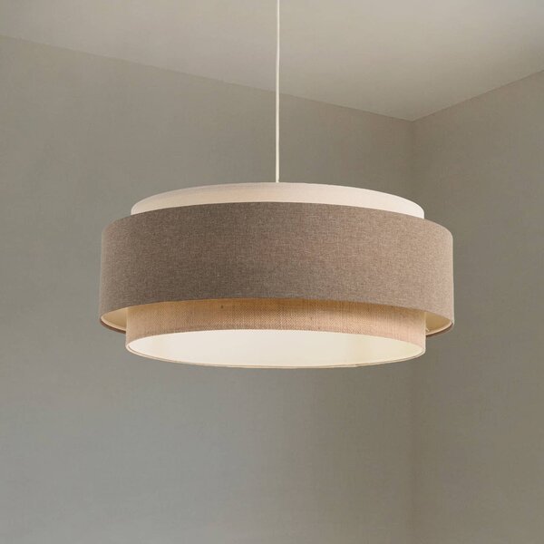 Lampada a sospensione Boho Elegant Maco Design, dimmerabile, Marrone / Ruggine, Soggiorno / Sala da pranzo, Tessuto / Stoffa / Seta, Lampada a sospensione