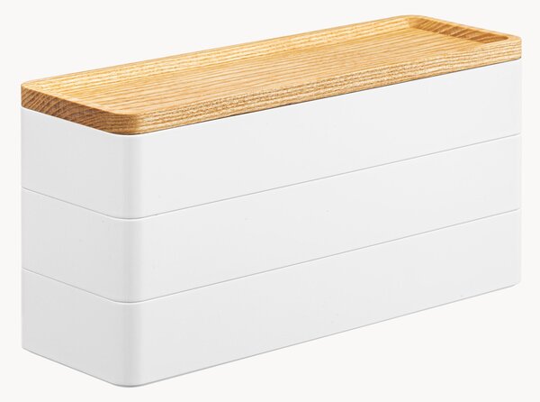 Portagioie con coperchio in legno Rin
