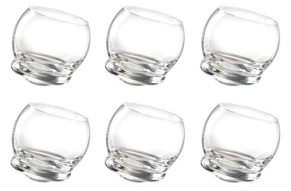 Trottola whisky Trasparente Bicchieri Set 6 Pcs Onlylux