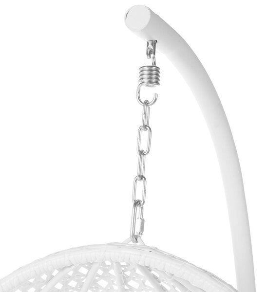 Dondolo sospeso a uovo Dido 190 x 95 x 95 cm Bianco Rattan
