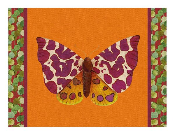 Tovaglietta rigida Arancione 39x29,5 - Farfalla Caia