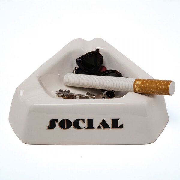 Centrotavola In Porcellana Social Smoker-Diesel Living