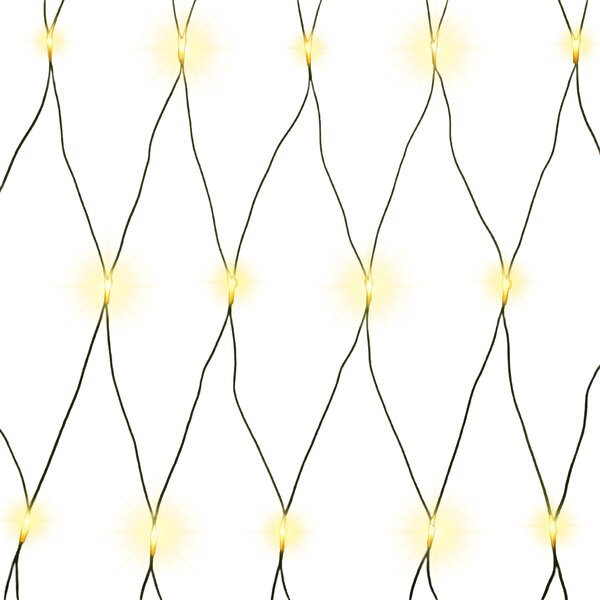 Rete luminosa a LED con cavo Luci decorative a LED 2x2 m color ambra