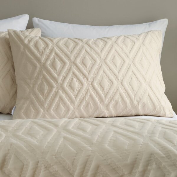 Biancheria da letto beige per letto matrimoniale 200x200 cm Jacob Geo - Catherine Lansfield