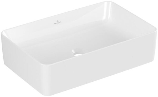 Villeroy & Boch Collaro lavabo à poser, rectangulaire, sans trou pour robinetterie, sans trop-plein, 560x360mm, 4A2056R1, 4A2056R1