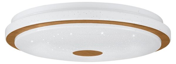 Eglo 900598 LANCIANO 1 plafoniera LED 24W Ø380mm Bianco Marrone Bianco Telecomando controllabile Colore luce dimmerabile