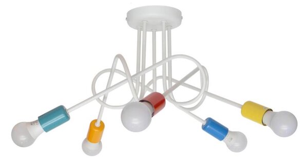 Lampadario fisso per bambini OXFORD 5xE27/15W/230V