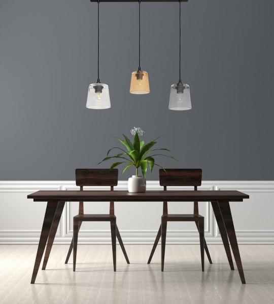 Lampadario a sospensione con filo LUCEA 3xE27/15W/230V