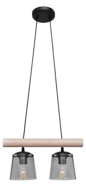 Lampadario a sospensione con filo WOODSTOCK 2xE27/15W/230V