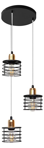 Lampadario a sospensione con filo EDISON 3xE27/15W/230V