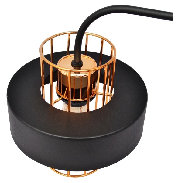 Applique VOLTA 1xE27/15W/230V 34 cm nero/oro