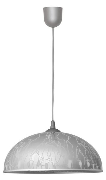 Lampadario su filo CIRCLE 1xE27/15W/230V grigio