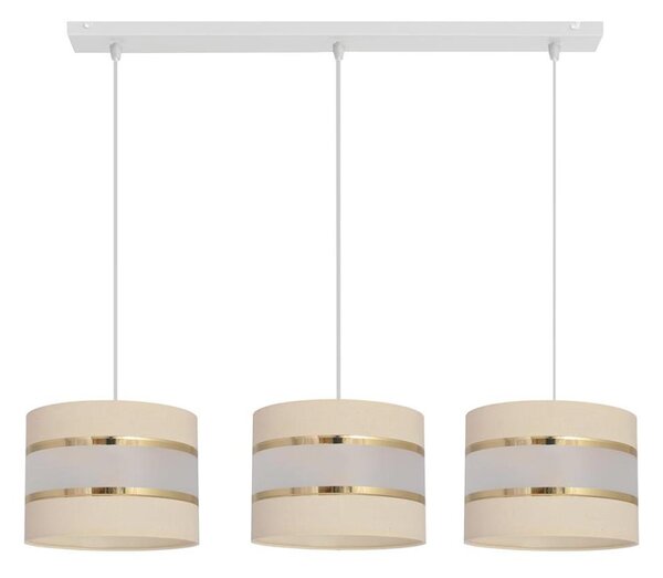 Lampadario su filo HELEN 3xE27/15W/230V crema