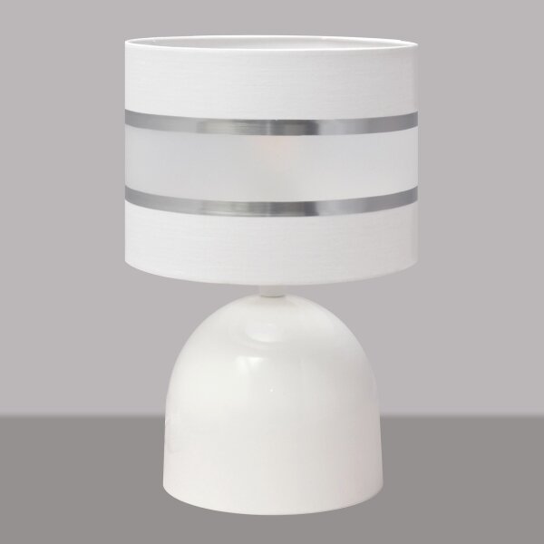 Lampada da tavolo HELEN 1xE27/15W/230V bianco