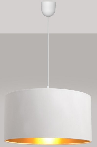 Lampadario su corda ALBA 1xE27/15W/230V d. 40 cm bianco/oro