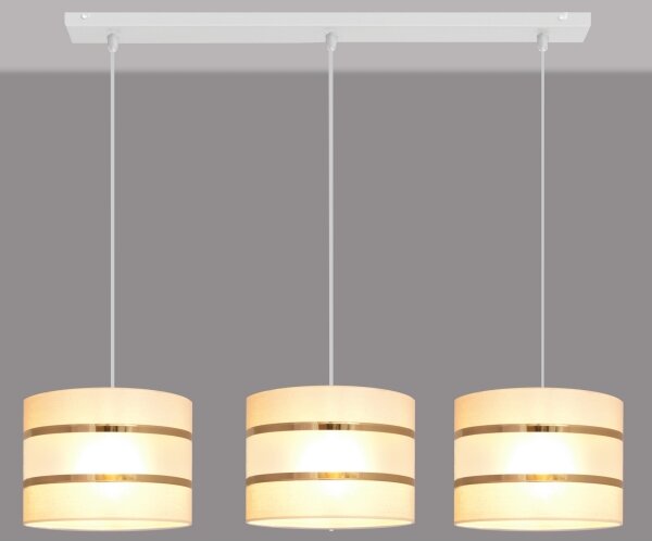 Lampadario su filo HELEN 3xE27/15W/230V crema