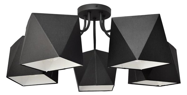 Lampadario ADAMANT 5xE27/15W/230V nero