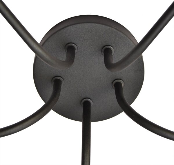 Lampadario ADAMANT 5xE27/15W/230V nero