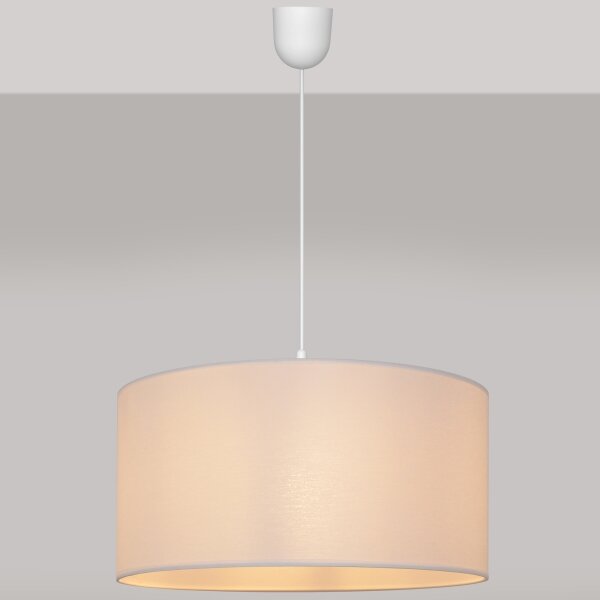 Lampadario su corda ALBA 1xE27/15W/230V d. 40 cm bianco