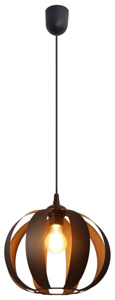 Lampadario a sospensione con filo NEWTON 1xE27/15W/230V nero