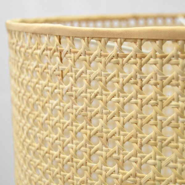 Lampadario a sospensione con filo ALBA 2xE27/15W/230V rattan/nero