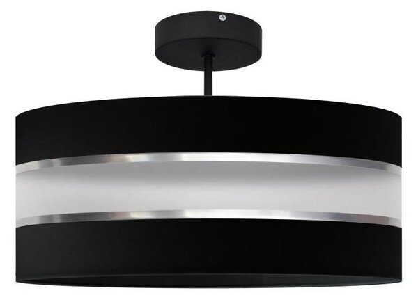 Lampadario a sospensione con supporto rigido HELEN 3xE27/15W/230V nero/cromo lucido