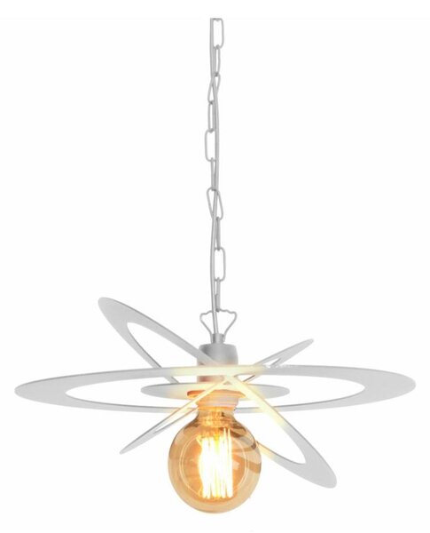 Lampadario a sospensione con catena STAR 1xE27/15W/230V bianco