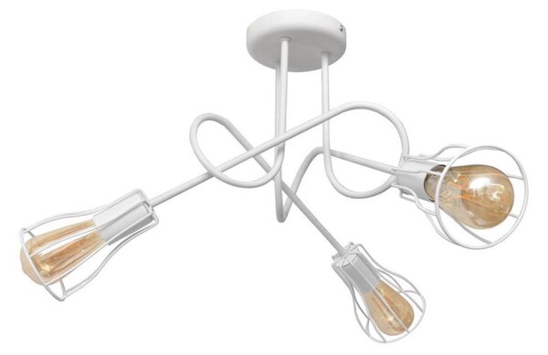 Lampadario a plafone OXFORD 3xE27/15W/230V bianco