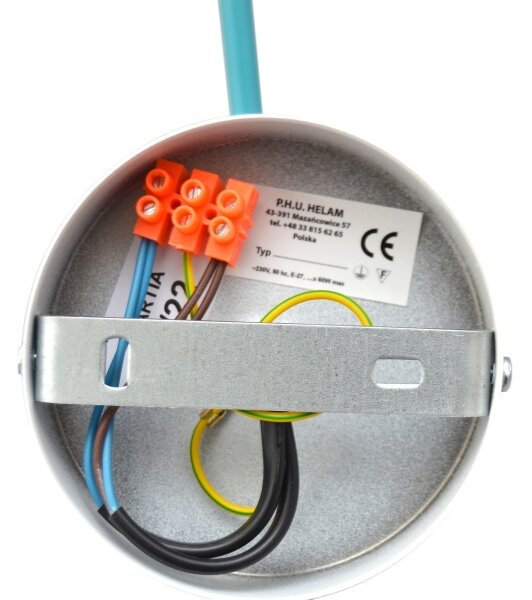 Lampadario a plafone CAMBRIDGE 2xE27/15W/230V blu