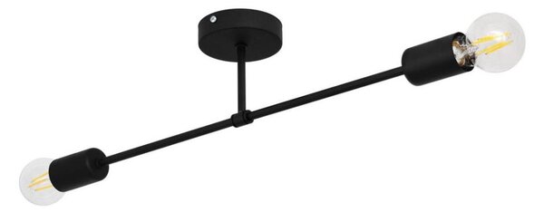 Lampadario a plafone CAMBRIDGE 2xE27/15W/230V nero
