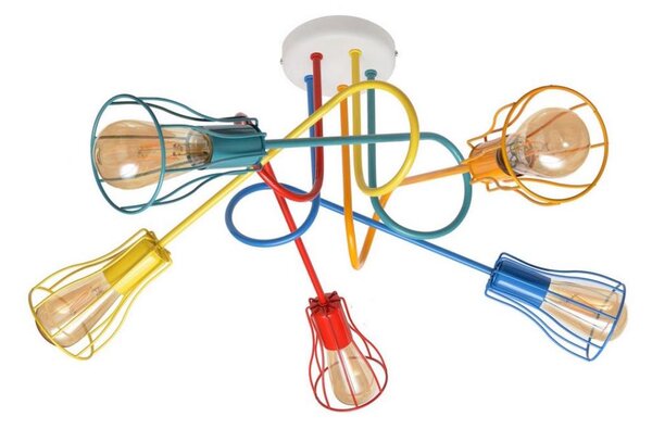 Lampadario a plafone OXFORD 5xE27/15W/230V