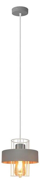 Lampadario a sospensione con filo VOLTA 1xE27/15W/230V grigio