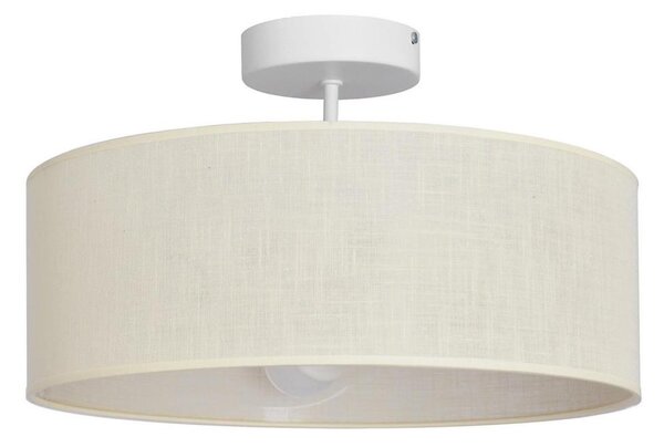 Lampadario a sospensione con supporto rigido ALBA 3xE27/15W/230V panna