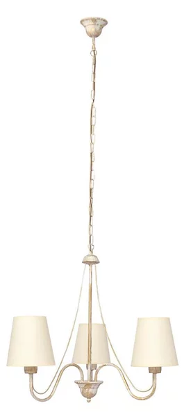 Lampadario a sospensione con catena MALBO 3xE27/15W/230V beige