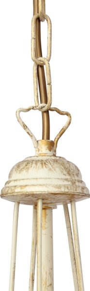 Lampadario a sospensione con catena MALBO 3xE27/15W/230V beige