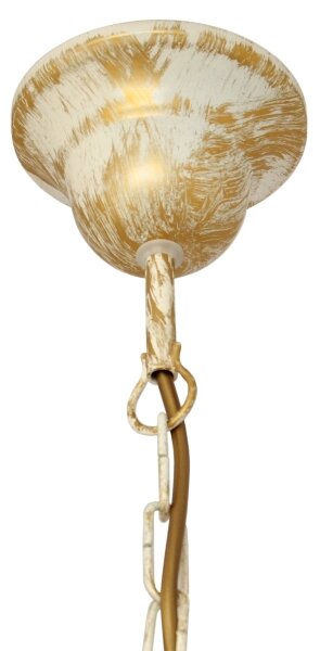 Lampadario a sospensione con catena MALBO 3xE27/15W/230V beige